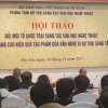 Ông Huỳnh Văn Ngàn và ông Tùng Điển chủ trì Hội thảo